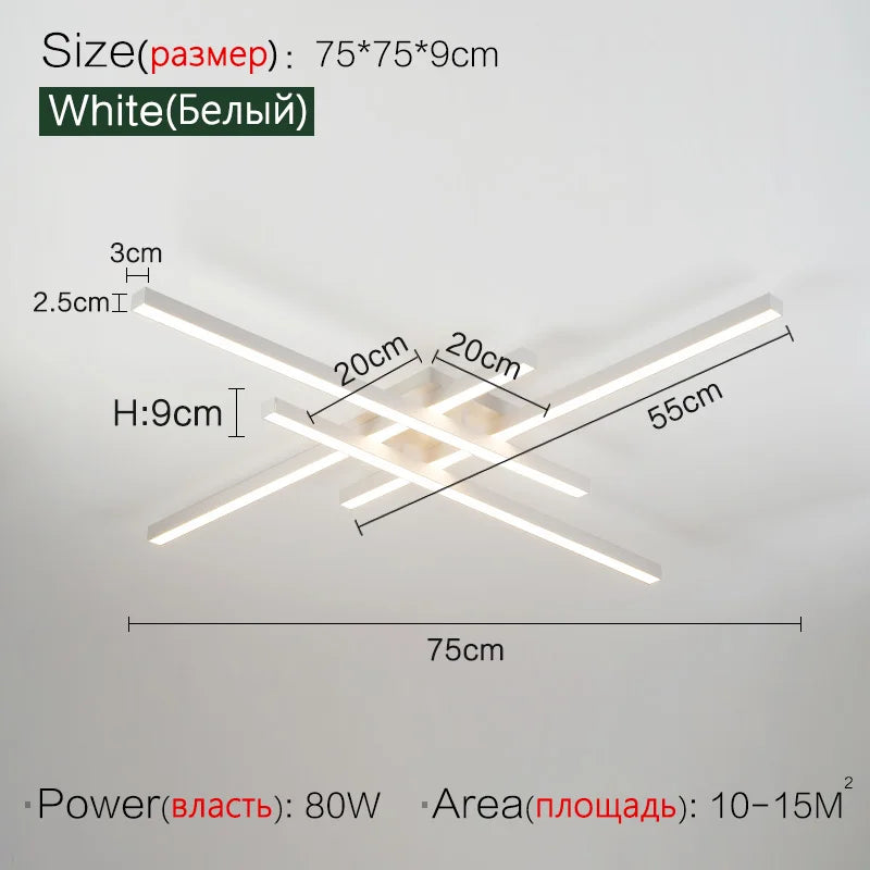 Ceiling light simple modern bedroom atmosphere duplex villa hall Nordic lamps minimalist living room lamp room ceiling lights