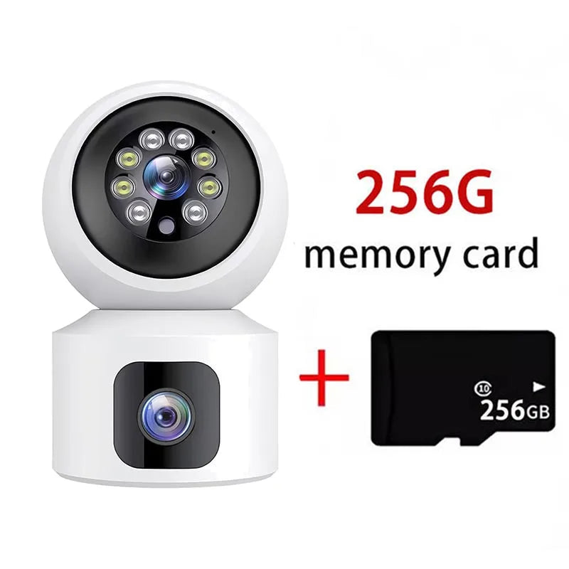 8MP 4K Wireless Camera PTZ Dual Lens WIFI Home Smart Protection IP Camera Night Vision Two Way Audio Surveillance Baby Monitor
