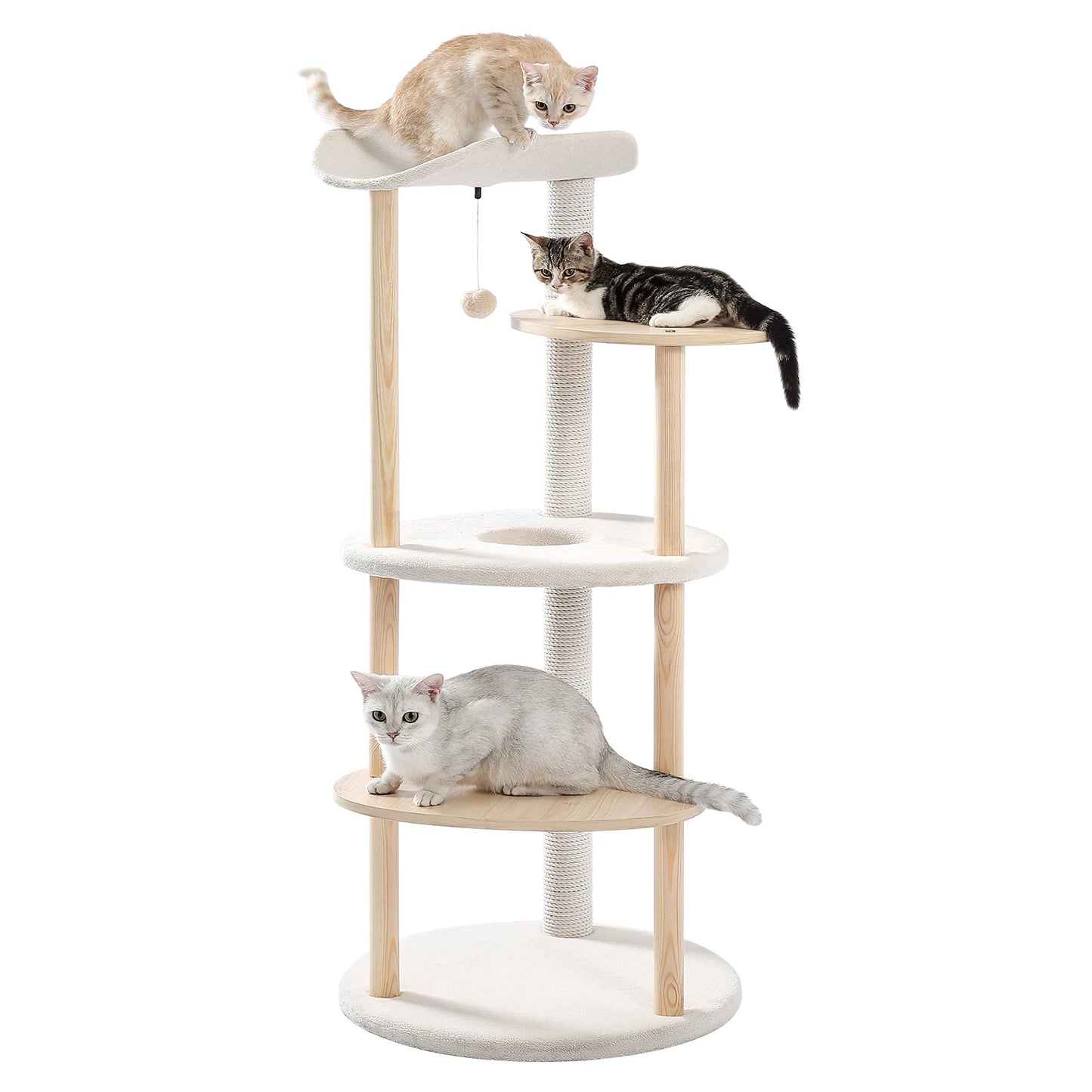 PAWZ Road Modern Cat Tree Tower With Scratching Post Multi Level Condo Perch