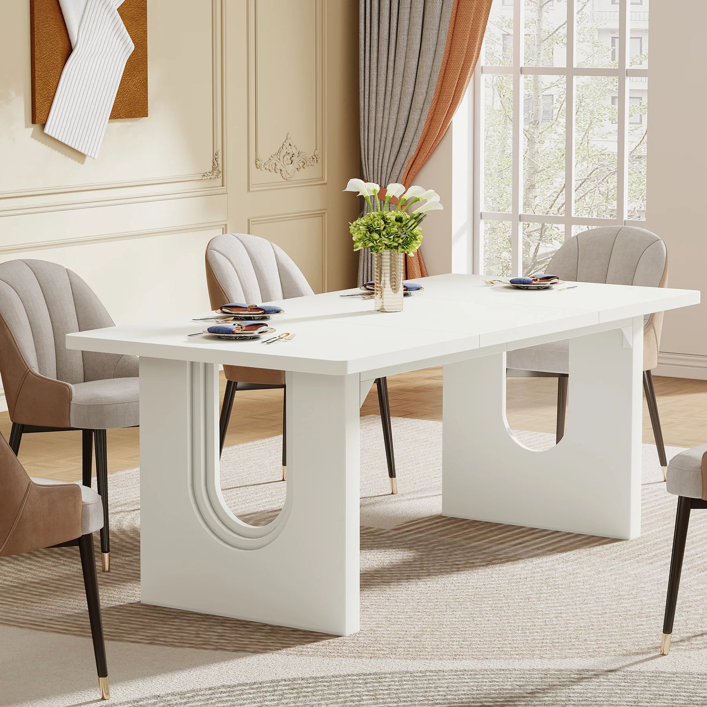LITTLE TREE Modern Dining Table For Six To Eight People