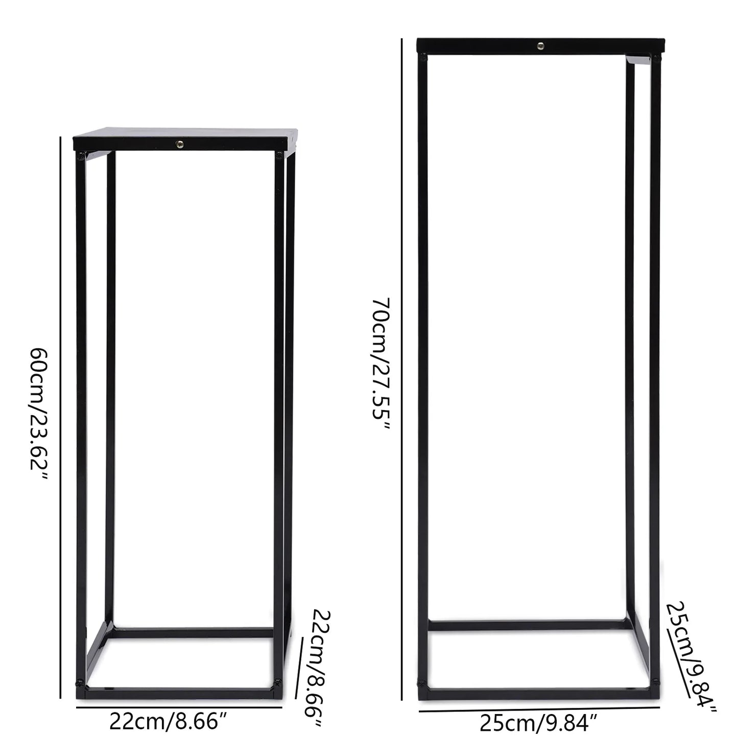 Metal Plant Stands Square Flower Holders For Living Room Decor