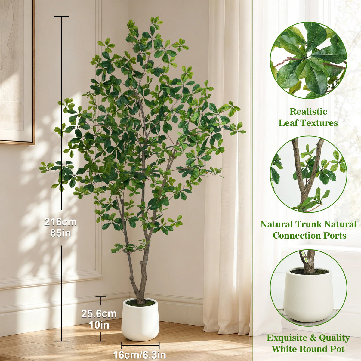 Olitree Faux Olive Tree With Natural Wood Trunk Indoor Plant