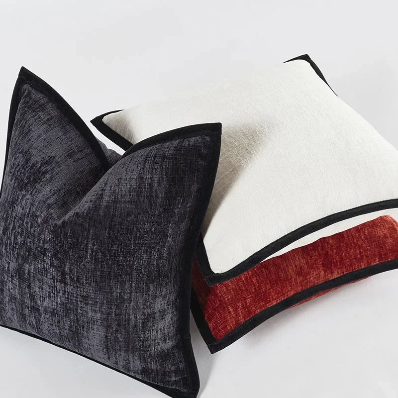 1pc Thick Chenille Cushion Cover Square Solid Color Pillow Case 18*18 20*20 Quality Luxury Home Decor Pillow Cover for Sofa