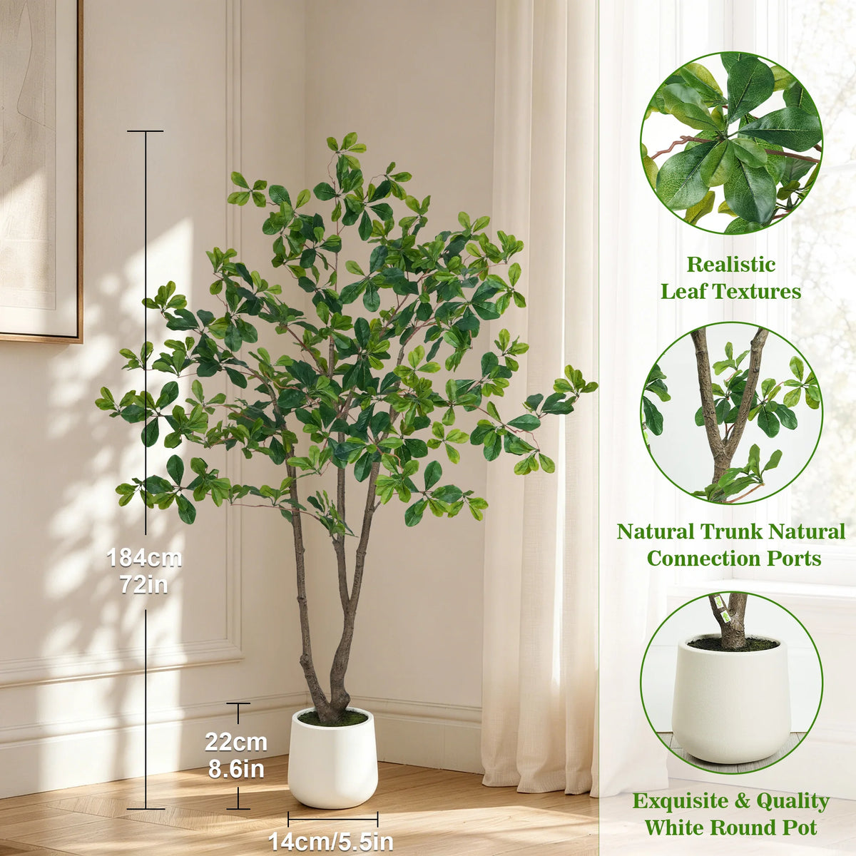Olitree Faux Olive Tree With Natural Wood Trunk Indoor Plant