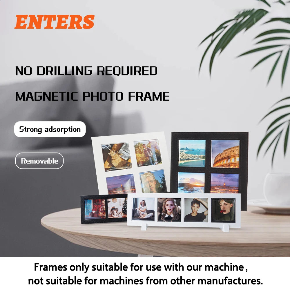 Premium Magnetic Refrigerator Photo Frames With Blank Insert