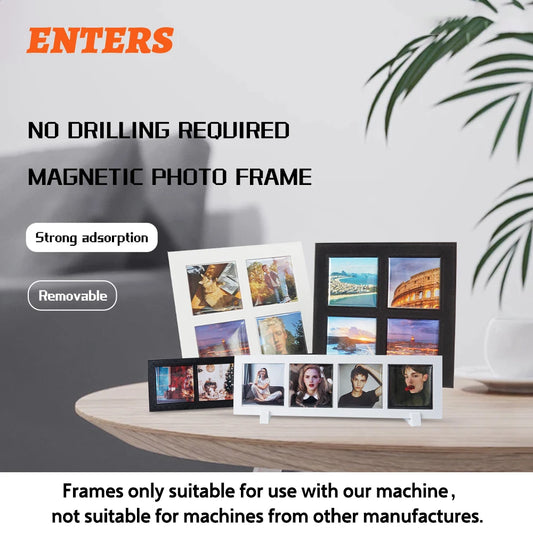 Premium Magnetic Refrigerator Photo Frames With Blank Insert