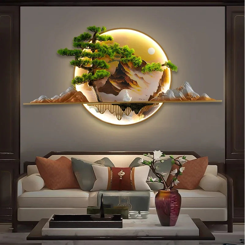 COLIN Modern Picture Wall Light LED Chinese Creative Landscape Mural Sconce Lamp For Home Living Room Study Bedroom Decor