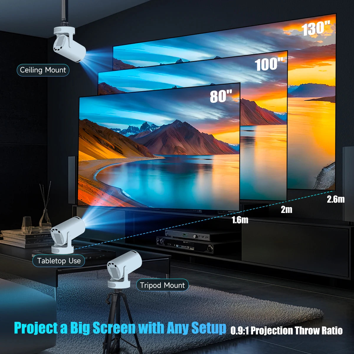 Magcubic HY300 Pro Android 14 Projector With Wireless Support