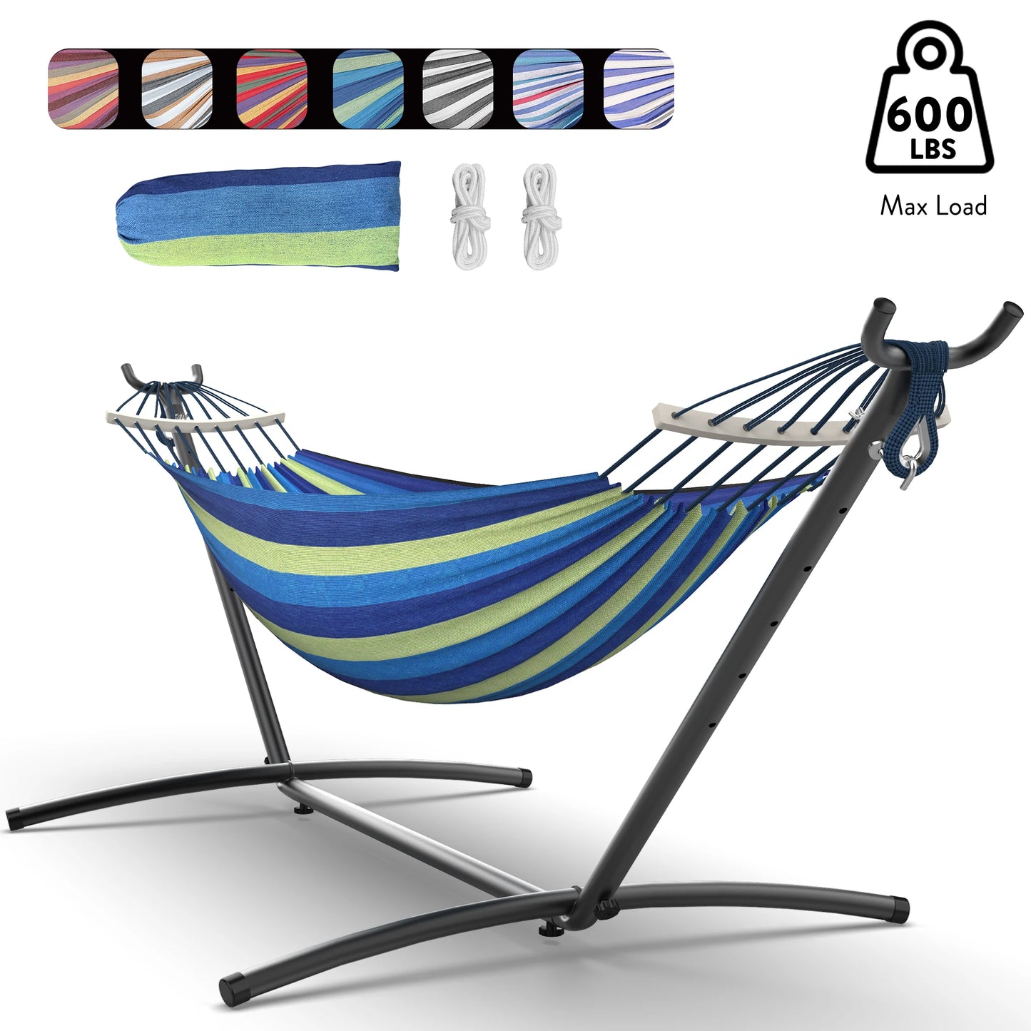 Gyroor Adjustable Stand Hammock With 600Lb Capacity And Outdoor Storage Bag