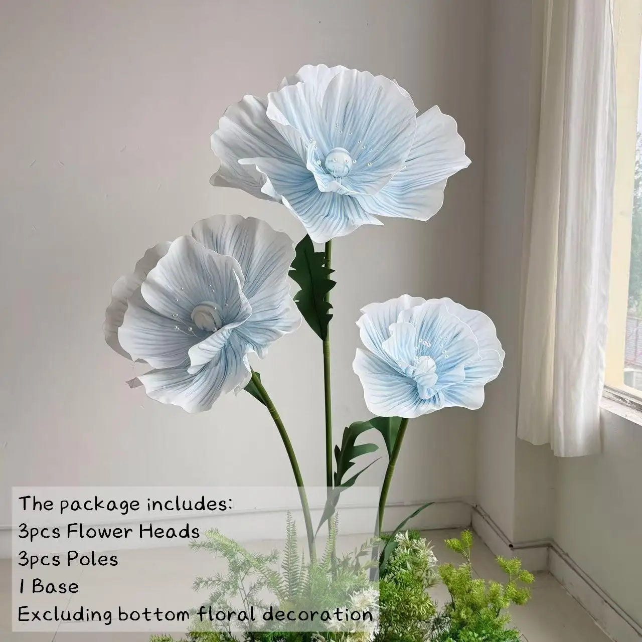 170cm EVA Large Artificial Flowers Road Lead Flower Window Display Wedding Decor Props Party Home Decoration Marriage With Stand