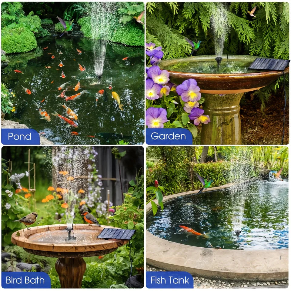 Solar Floating Fountain Pump With Six Nozzles