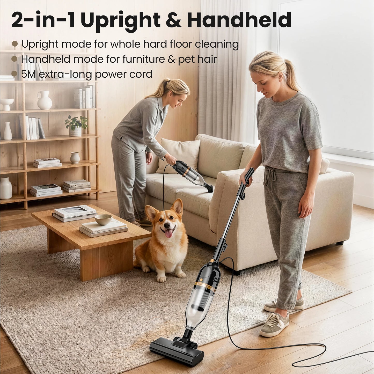 INSE R7 Corded Vacuum Cleaner 20KPa 600W Suction Power