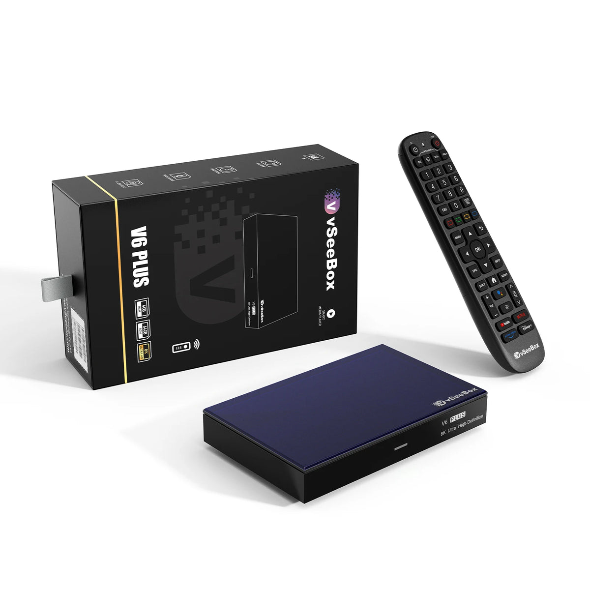 JISYONK Android TV Box 8K Ultra HD Wireless Voice Receiver