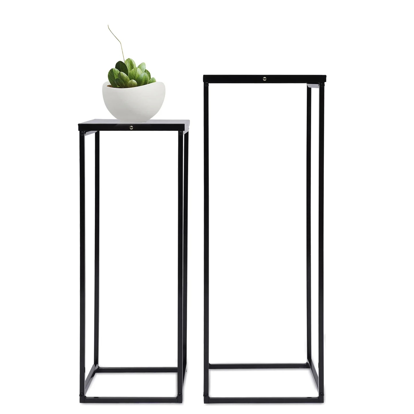 Metal Plant Stands Square Flower Holders For Living Room Decor