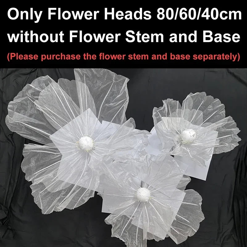 190cm Large Artificial Poppy Flowers Wedding Decor Props Road Lead Flowers Garden Wedding Decoration Window Display Home Decor
