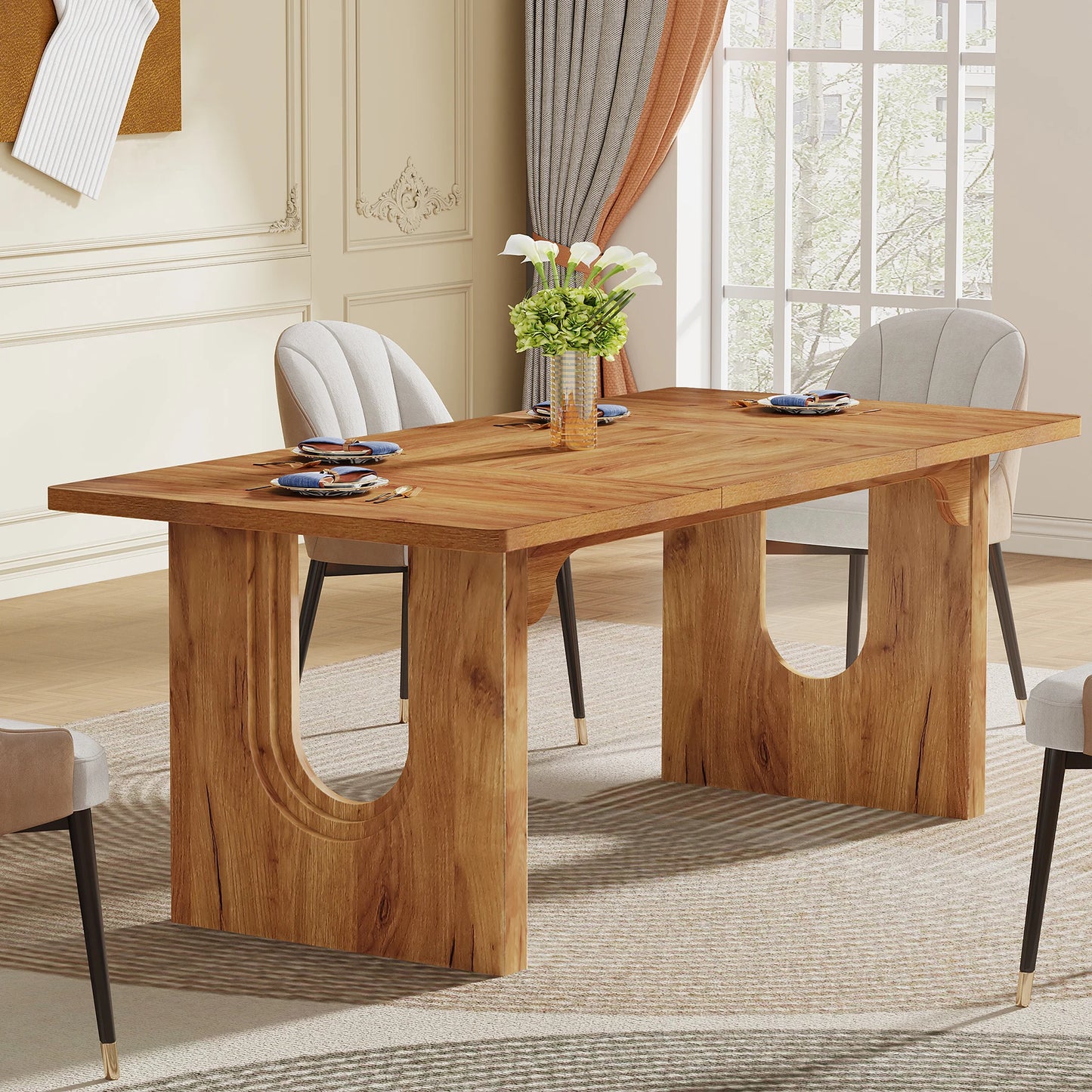 LITTLE TREE Modern Dining Table For Six To Eight People