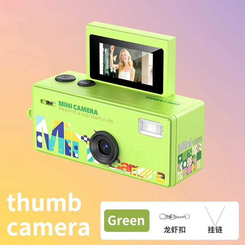 Magecam Thumb Keychain Camera 0.96inch Flip Screen Retro CCD Mini Digital Camera 720P Very Small Camcorder Video Recorder