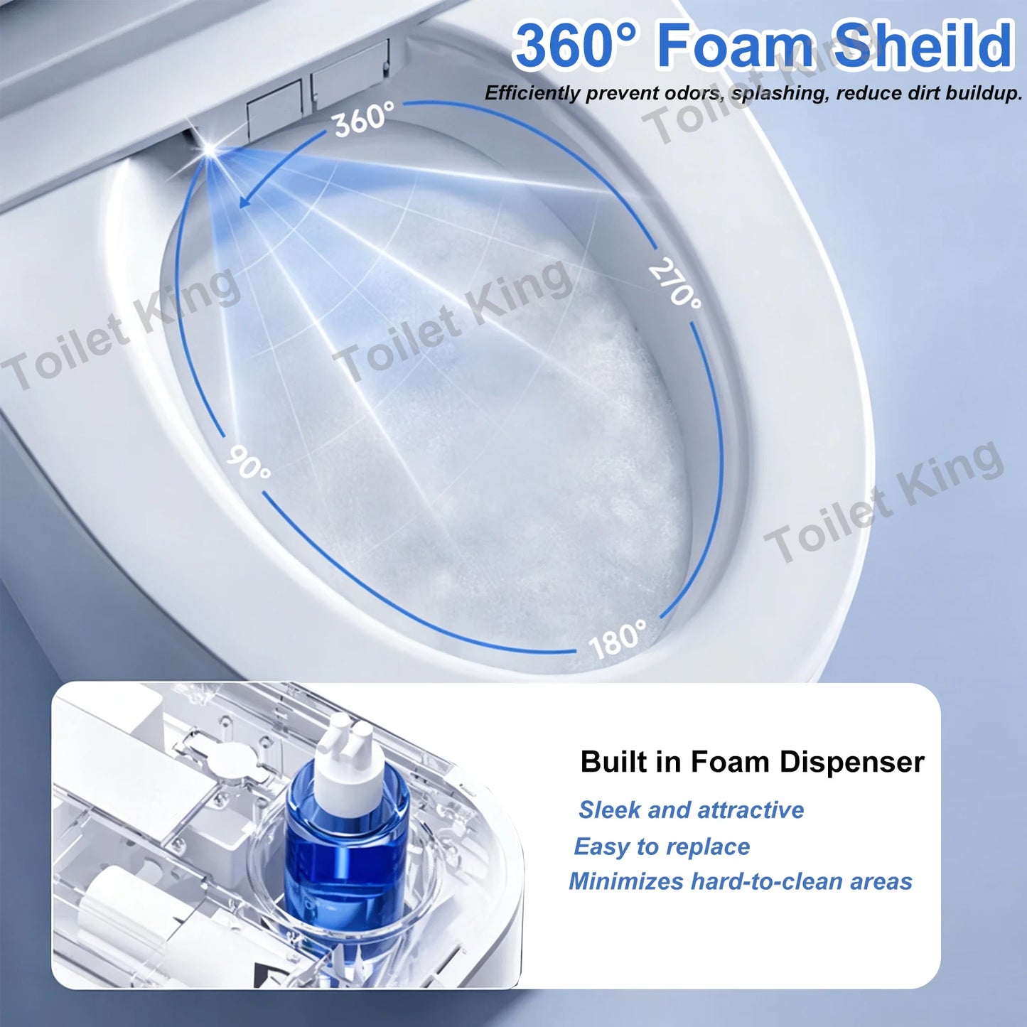 Smart Toilet With Built In Bidet And Heated Seat DualFlush