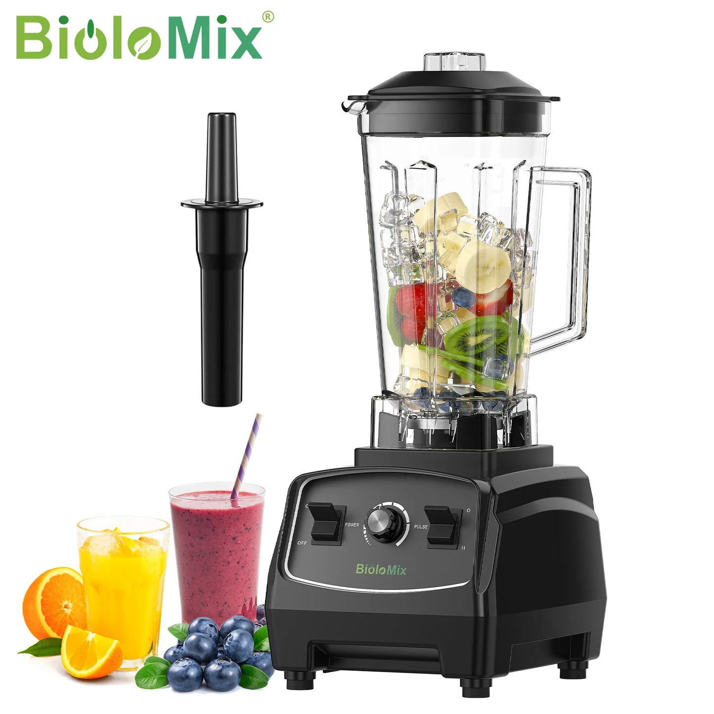 Biolomix Heavy Duty Commercial Blender Juicer Mixer Food Processor