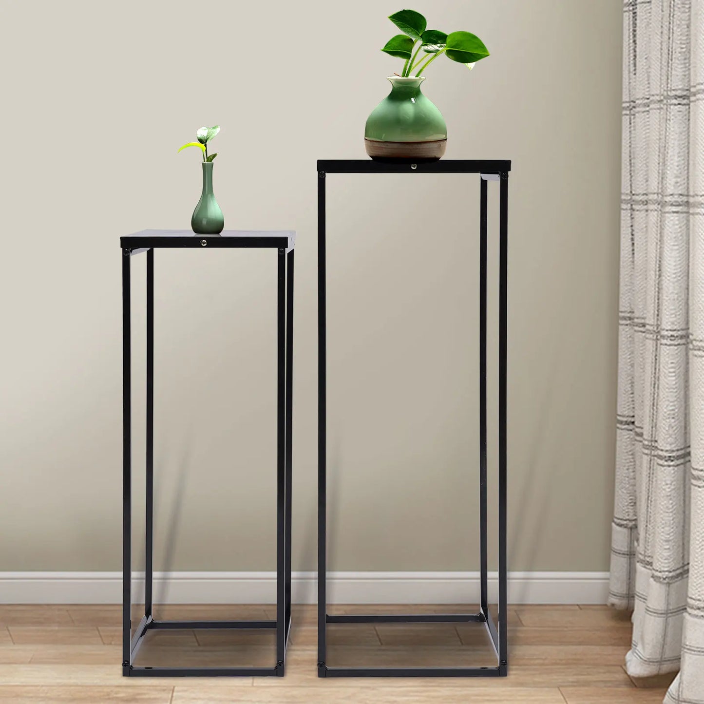Metal Plant Stands Square Flower Holders For Living Room Decor