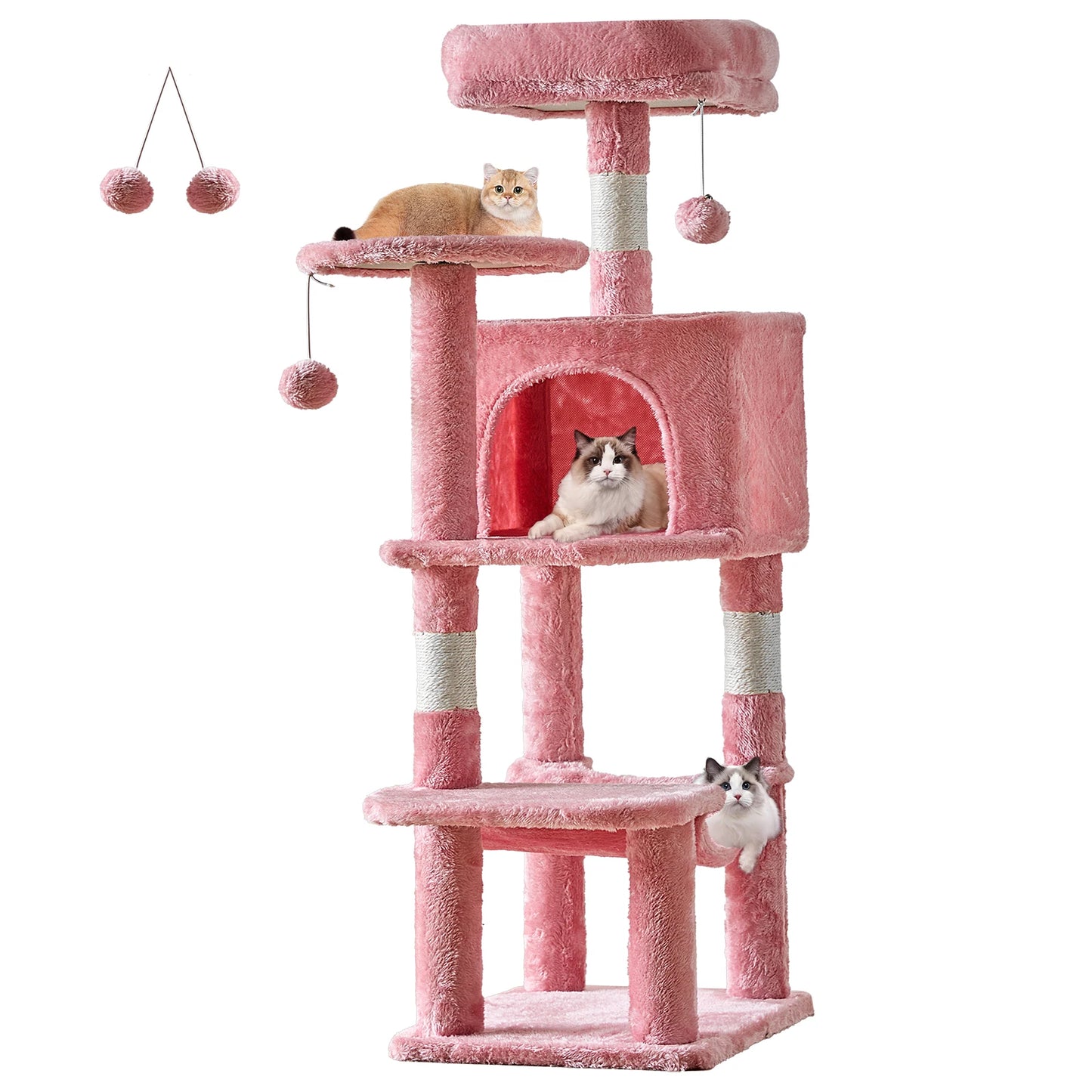 JHK Cat Tree For Multi Cat Indoor Climbing Tower Sisal