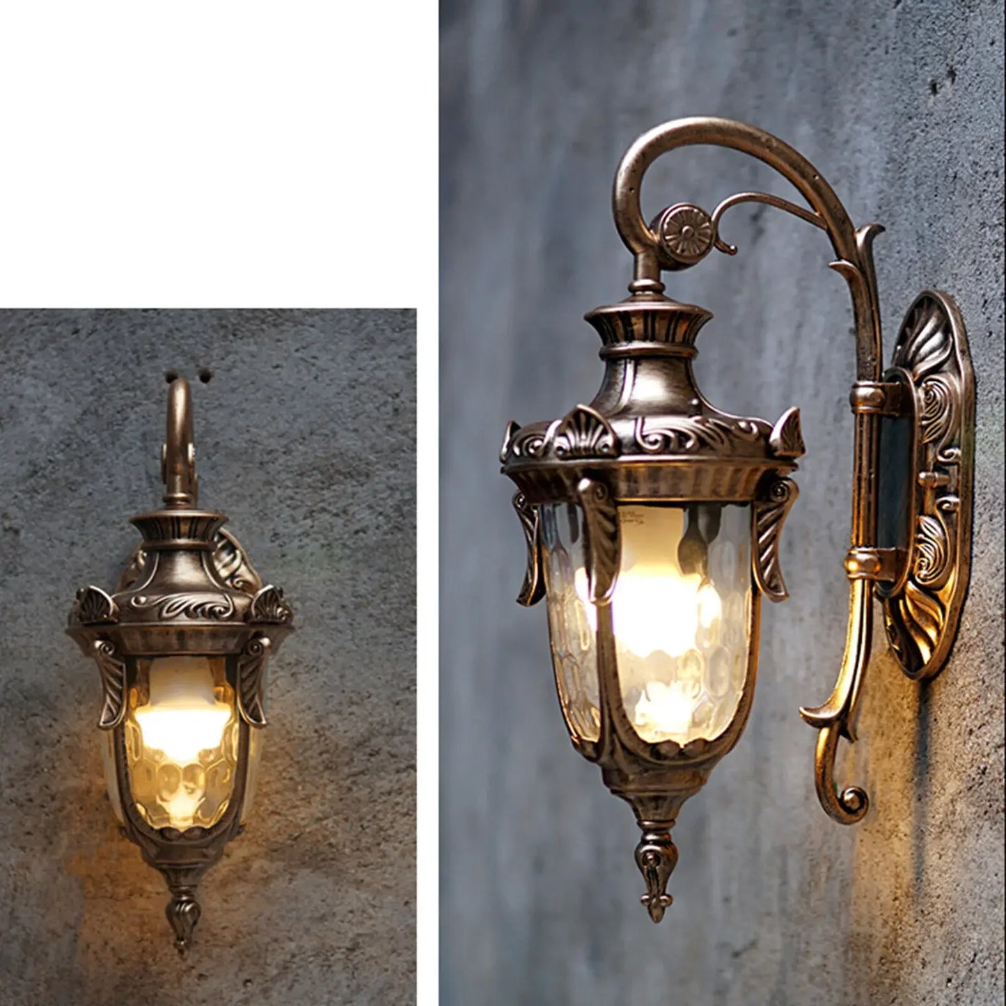 Bymaocar Waterproof Outdoor Wall Sconce Light Die Cast Aluminum