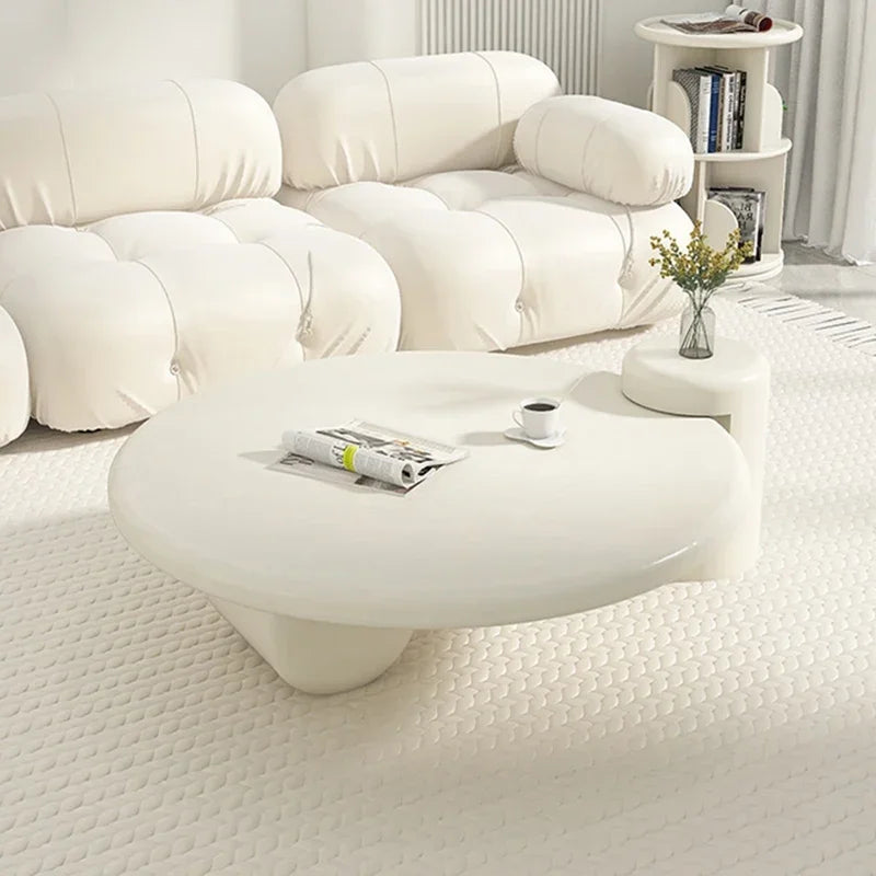 Modern Round Wood Coffee Table With Elegant Nordic Design