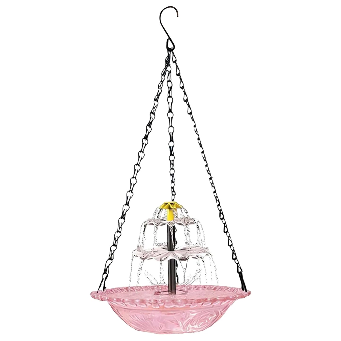 Solar Hanging Bird Bath Fountain for Outdoor Garden Decor