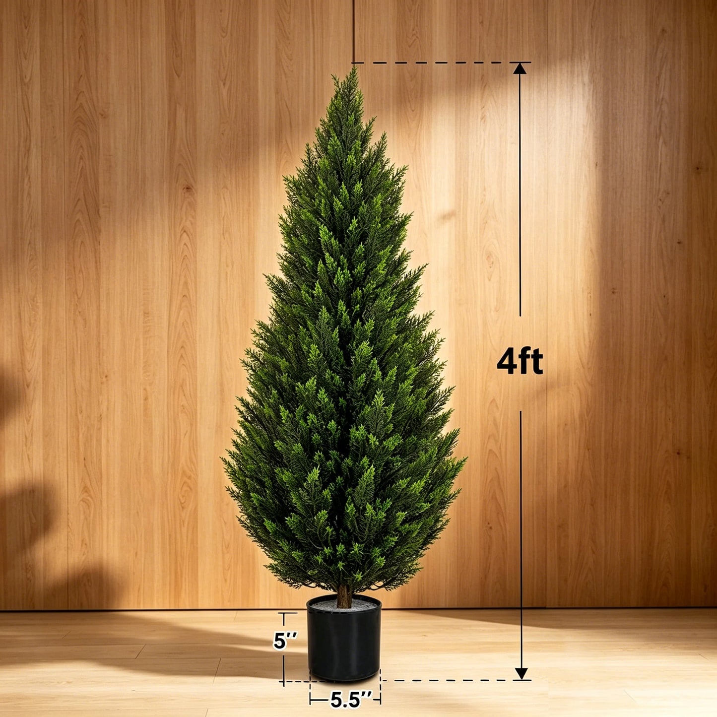 Artificial Cedar Topiary Trees Lifelike Faux Shrubs For Indoor Outdoor Decor