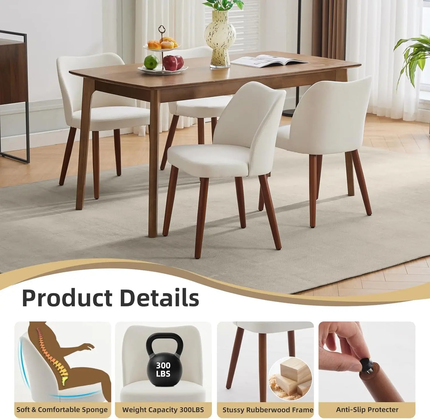HobbyLane Mid Century Modern Dining Chairs Set Of 2