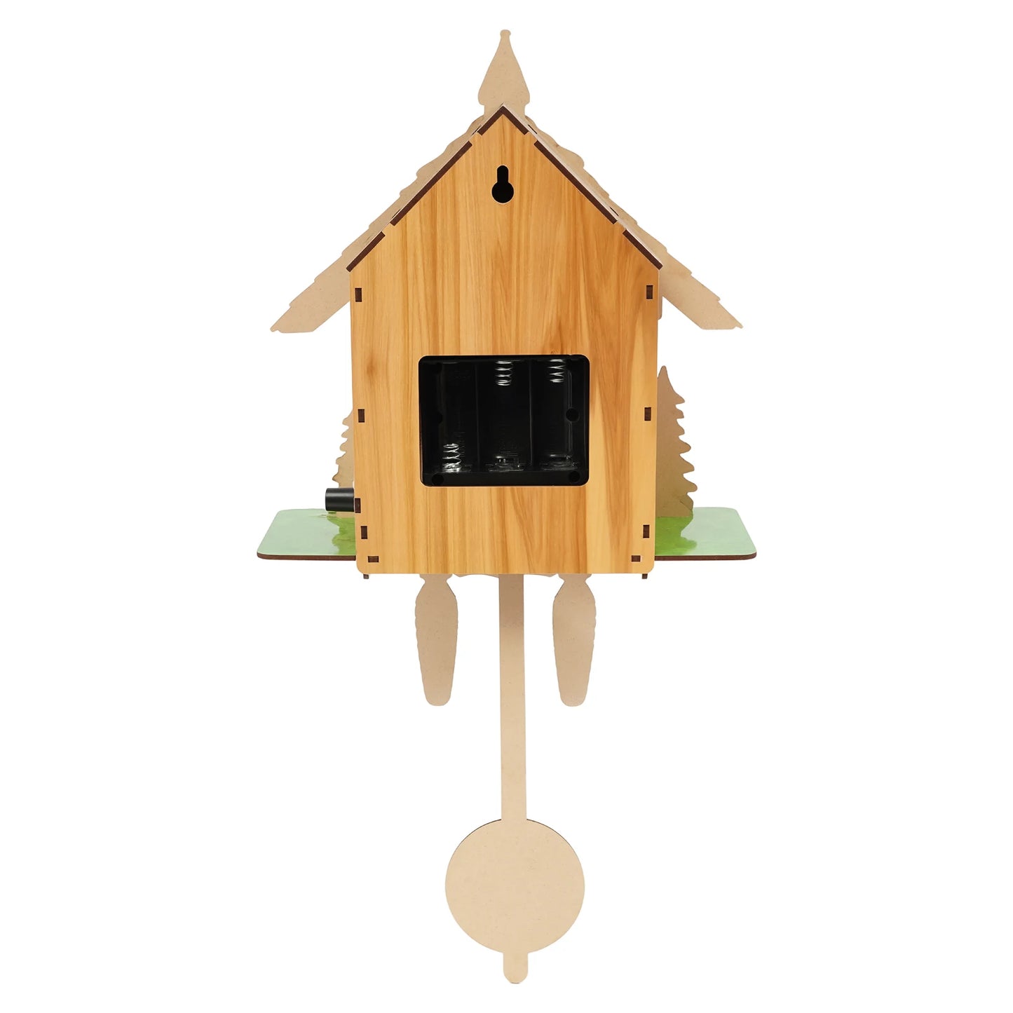 Vintage Cuckoo Wall Clock With Bird Chime