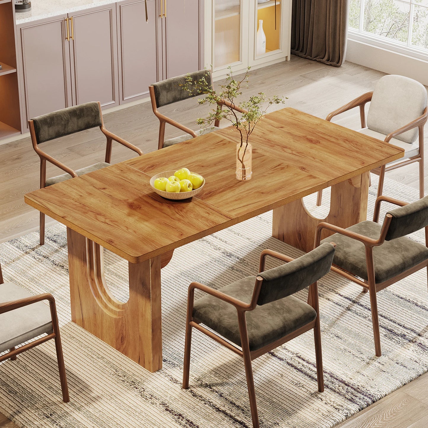LITTLE TREE Modern Dining Table For Six To Eight People