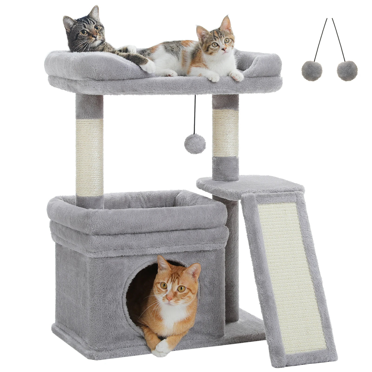 PAWZ Road Indoor Cat Tree Featuring Sisal Scratching Posts
