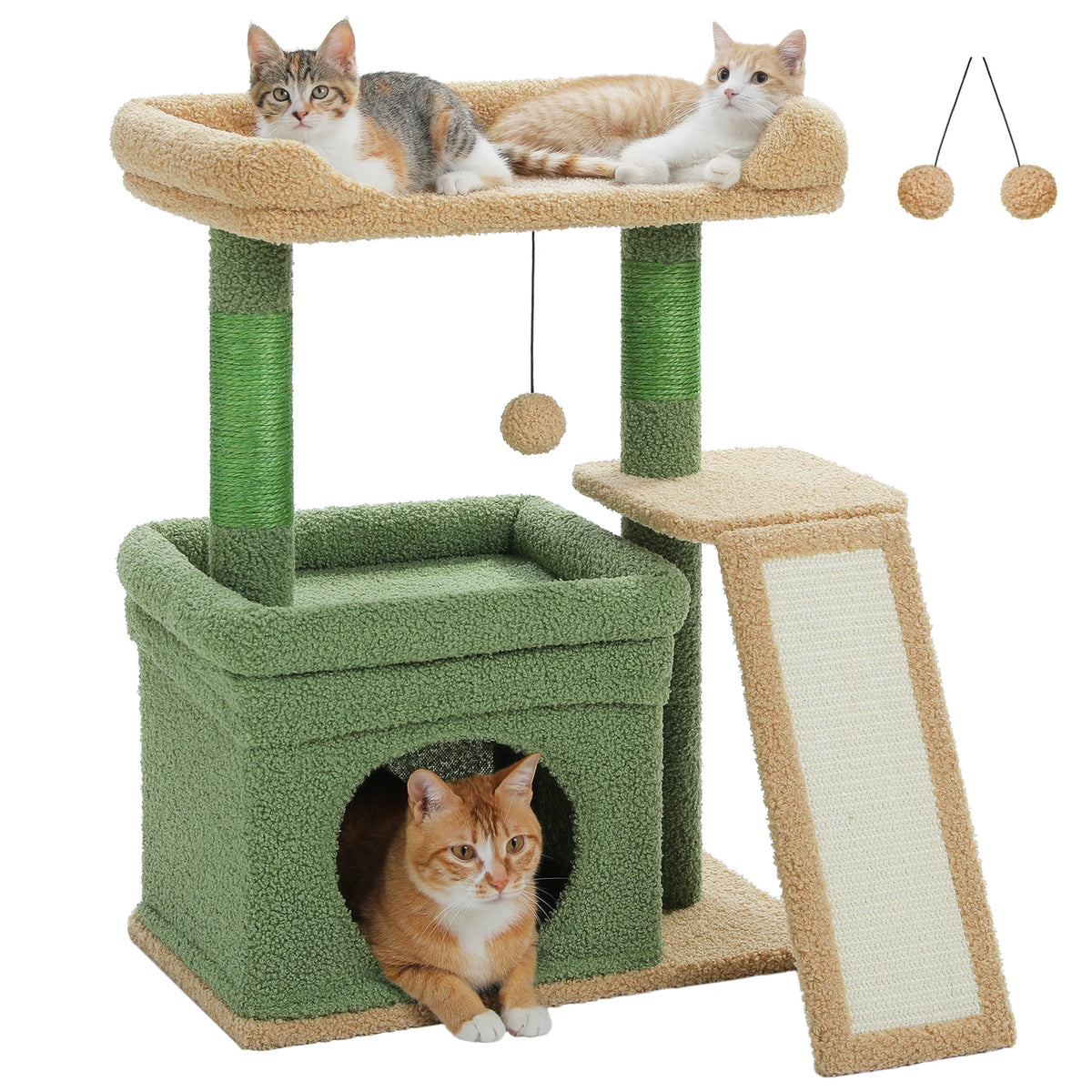 PAWZ Road Indoor Cat Tree Featuring Sisal Scratching Posts