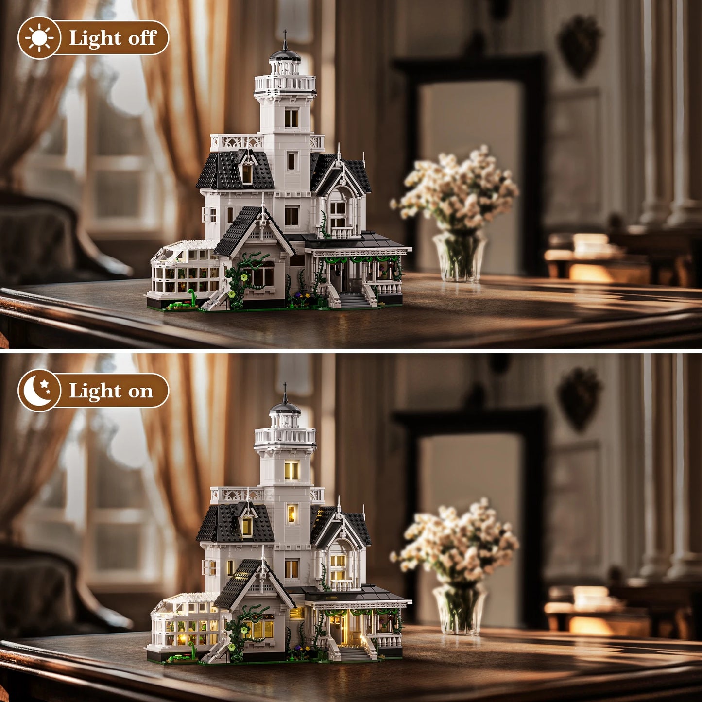 Magic House Building Set Owens House With LED Light Decor