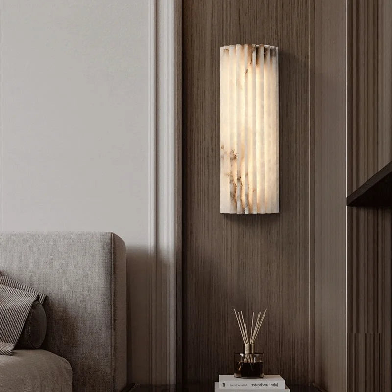 Modern Minimalist Marble Wall Lamp Bedside Lamp Bedroom Italian Style Light Luxury Designer Personalized Living Room TV Sconce