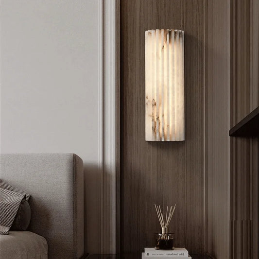 Modern Minimalist Marble Wall Lamp Bedside Lamp Bedroom Italian Style Light Luxury Designer Personalized Living Room TV Sconce