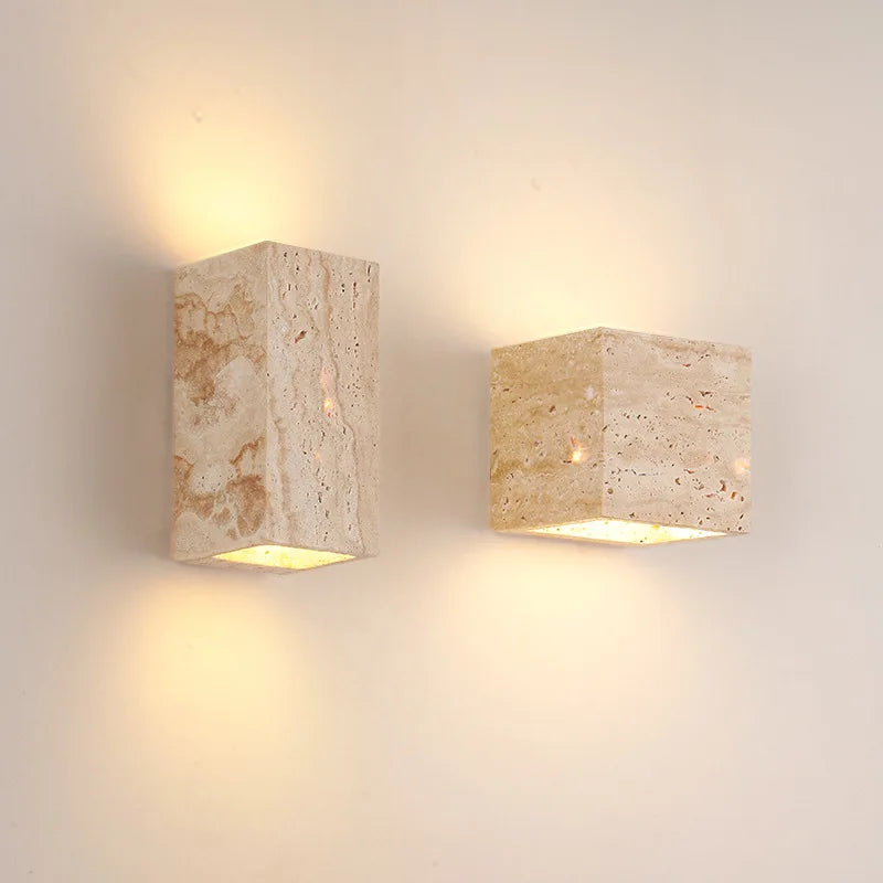 Surface Mount Yellow Cave Stone LED Wall Light 85~265V 9W Nordic style Indoor Wall Lamps For Living Room Decoration Sconce