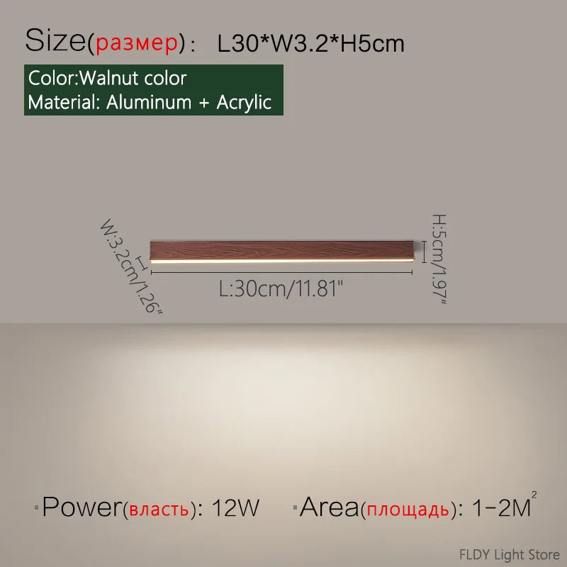 Minimalist living room lighting kitchen dining  bedroom dining room nordic modern aisle balcony strip light