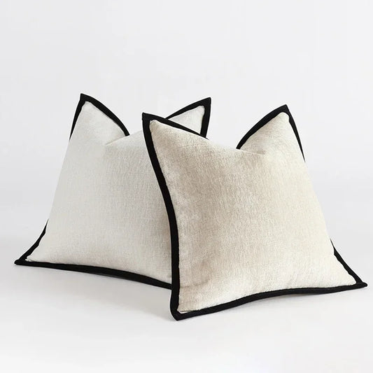 1pc Thick Chenille Cushion Cover Square Solid Color Pillow Case 18*18 20*20 Quality Luxury Home Decor Pillow Cover for Sofa