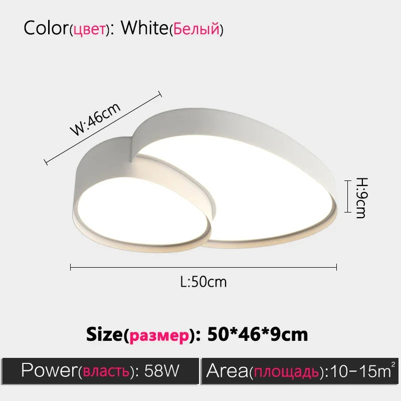 Living Room Ceiling Lamp Modern LED Ceiling Chandeliers for Dining Room Bedroom Nordic Simple Home Decoration Led Ceiling Lights