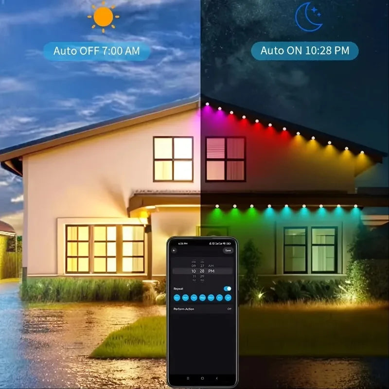 MIMIRGB Smart Outdoor Lights RGBIC With 75 Scene Modes LEDs
