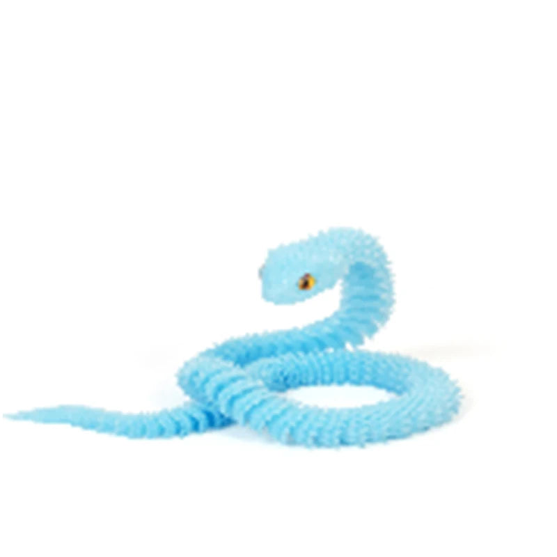 3D Printed Snake Decoration Colorful Model 3D Printed Animals Creative Toy Desk Accessories Room Decor Table Ornament 3 Sizes
