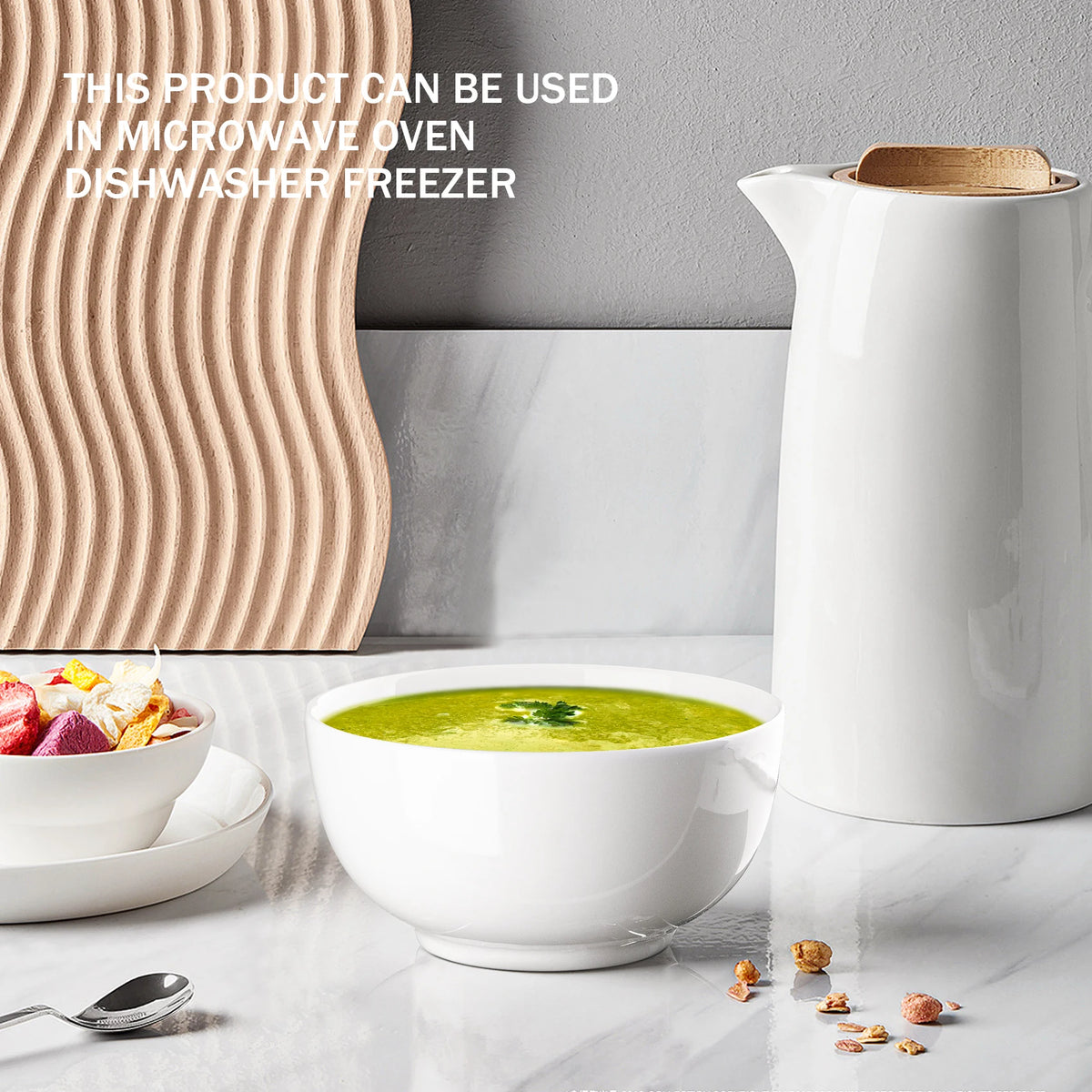 Premium Ceramic Bowls Set For Kitchen Serving Tableware