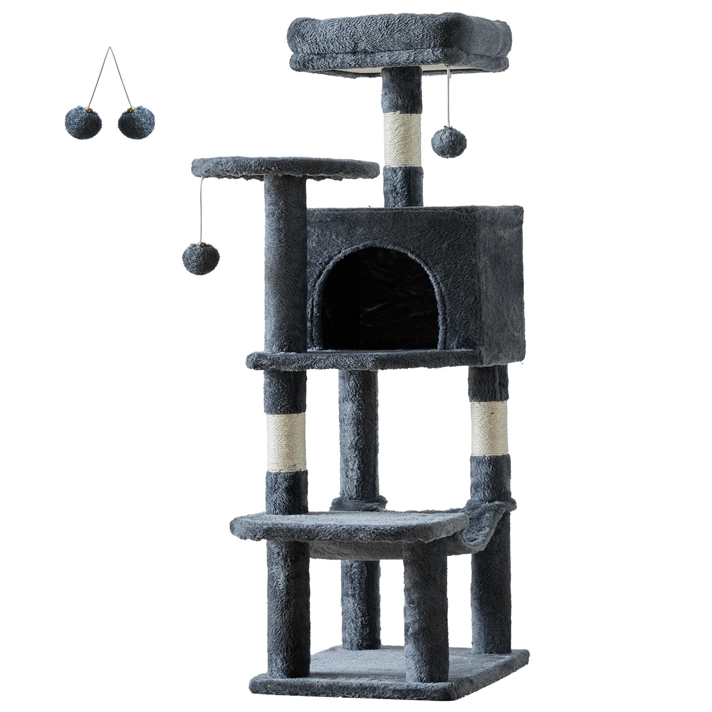 JHK Cat Tree For Multi Cat Indoor Climbing Tower Sisal