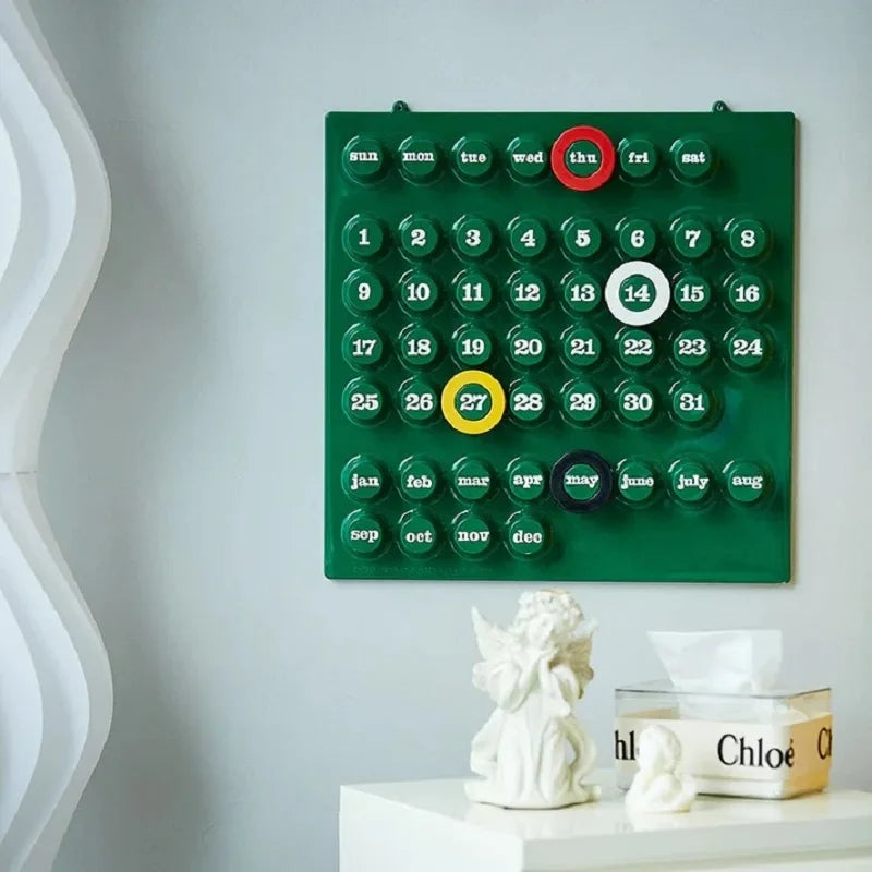 Ringdate Calendar Perpetual Calendar Home Decor Ornament