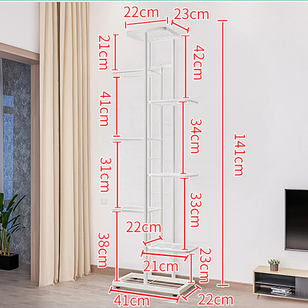 HiMISS Multi Tier Metal Plant Stand for Flower Pots