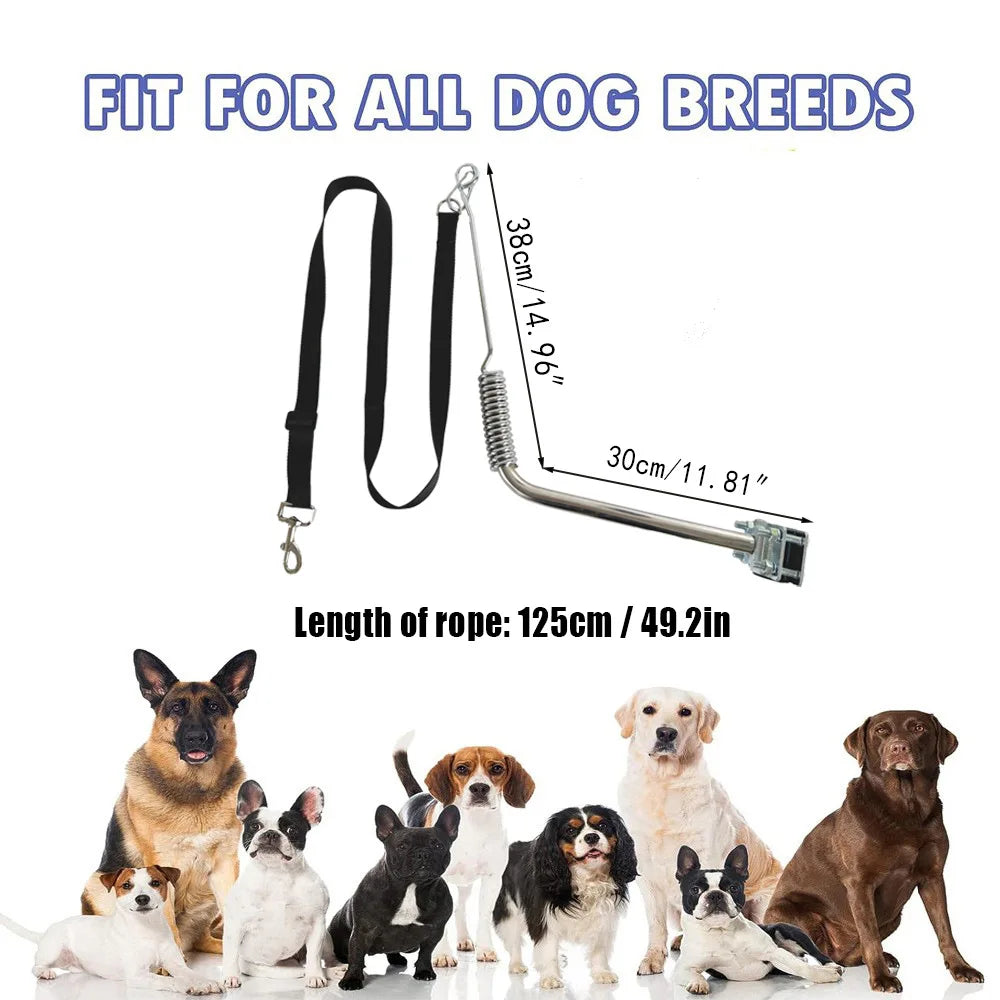 Hands Free Dog Bike Leash Heavy Duty Bicycle Attachment with Quick Connect Buffer Rope Cycling Jogging for Medium Large Dogs