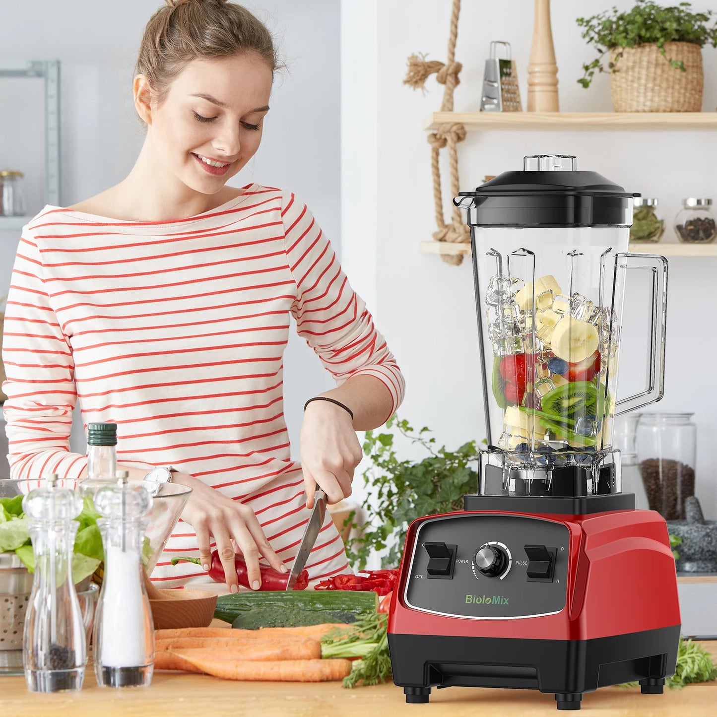 Biolomix Heavy Duty Commercial Blender Juicer Mixer Food Processor