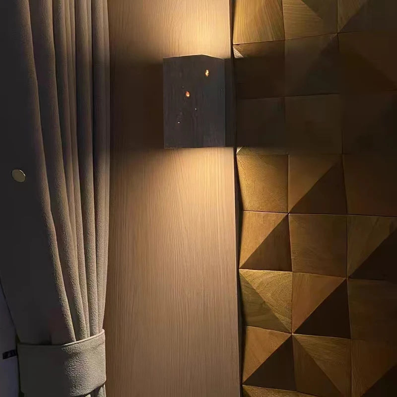 Surface Mount Yellow Cave Stone LED Wall Light 85~265V 9W Nordic style Indoor Wall Lamps For Living Room Decoration Sconce